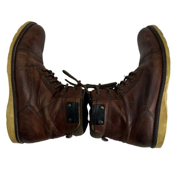 Four Brothers Brown Leather Boots SZ 9.5 - Picture 7 of 12